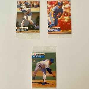 1993 Jimmy Dean MLB Baseball Card Pack Lot - Nolan Ryan, Kirby Puckett, George